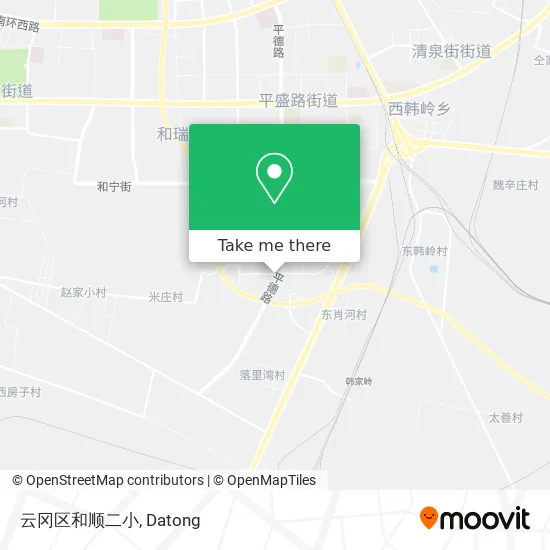 云冈区和顺二小 map