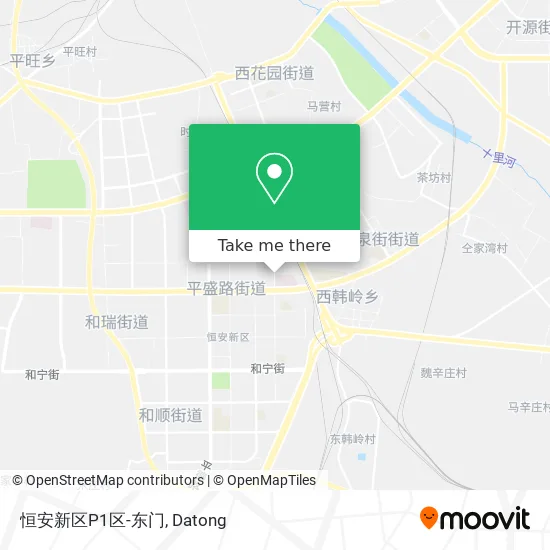 恒安新区P1区-东门 map