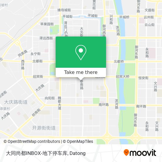大同尚都INBOX-地下停车库 map