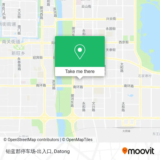 铂蓝郡停车场-出入口 map