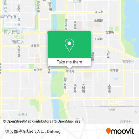 铂蓝郡停车场-出入口 map