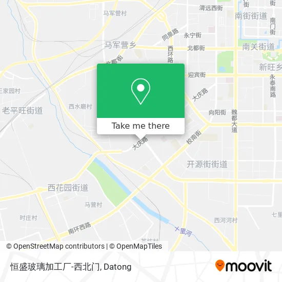 恒盛玻璃加工厂-西北门 map
