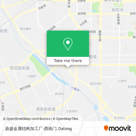 鼎盛金属结构加工厂-西南门 map