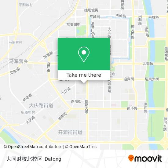 大同财校北校区 map