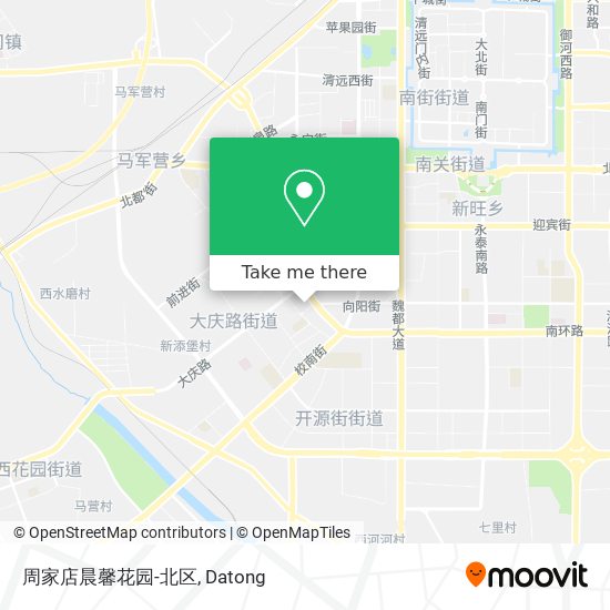 周家店晨馨花园-北区 map
