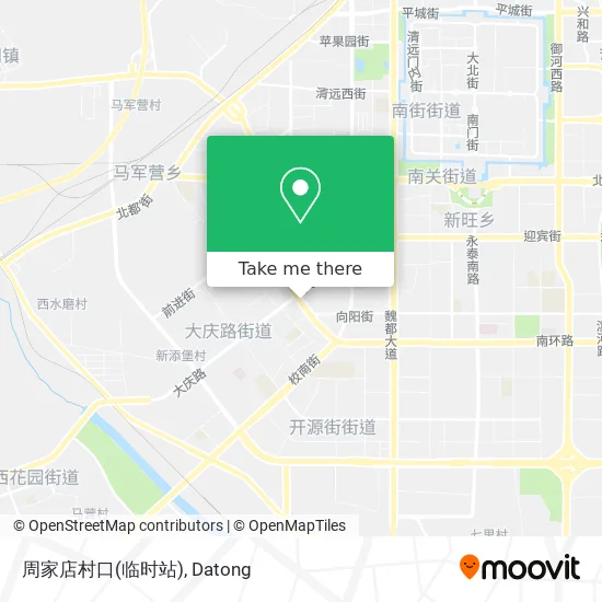 周家店村口(临时站) map