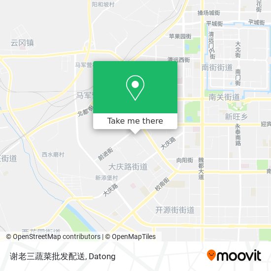 谢老三蔬菜批发配送 map