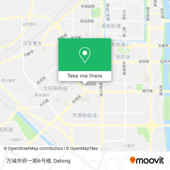 万城华府一期6号楼 map