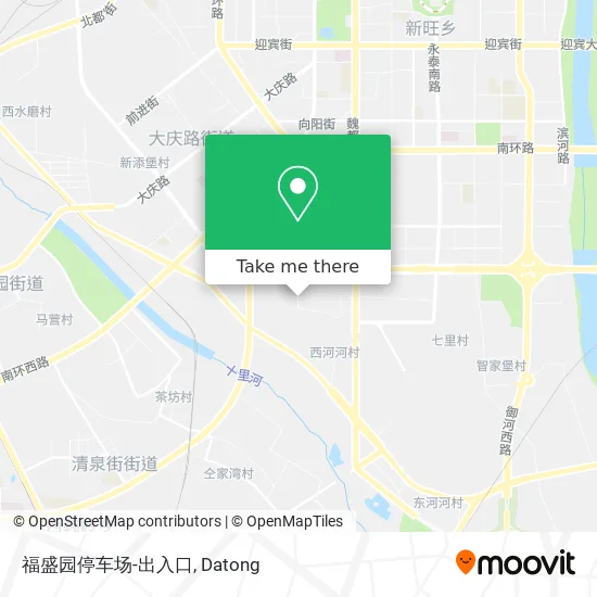 福盛园停车场-出入口 map