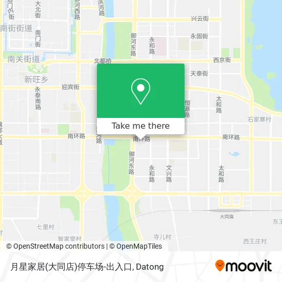 月星家居(大同店)停车场-出入口 map