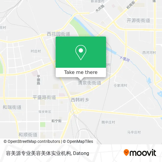 容美源专业美容美体实业机构 map