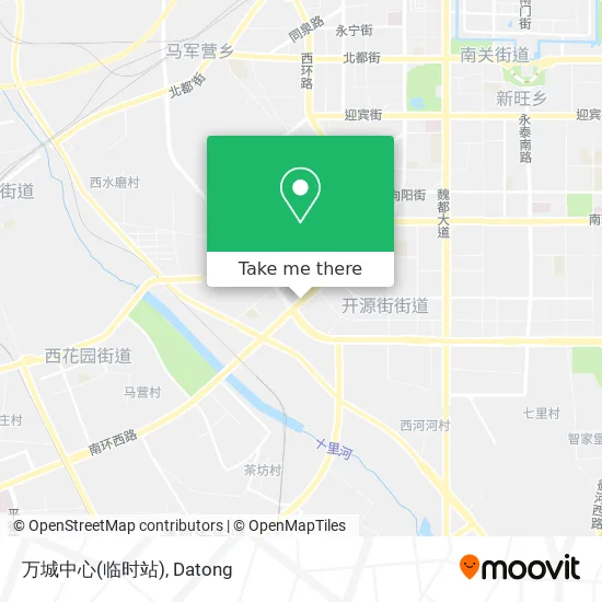 万城中心(临时站) map