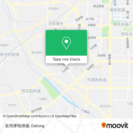 老周摩电维修 map