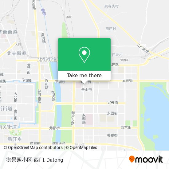 御景园小区-西门 map