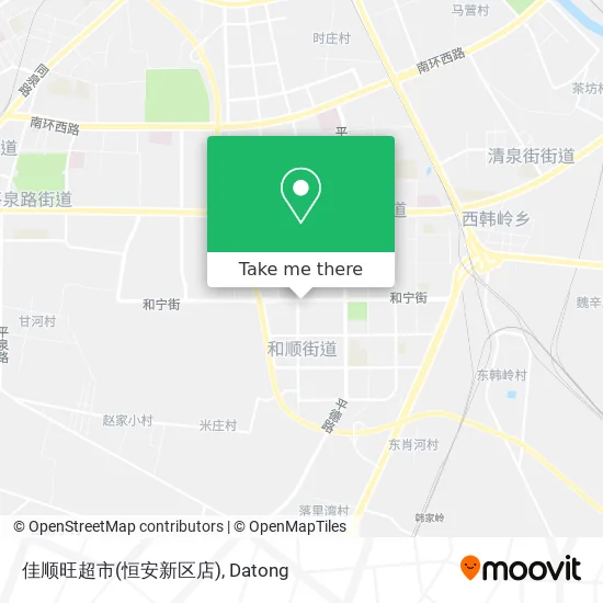 佳顺旺超市(恒安新区店) map
