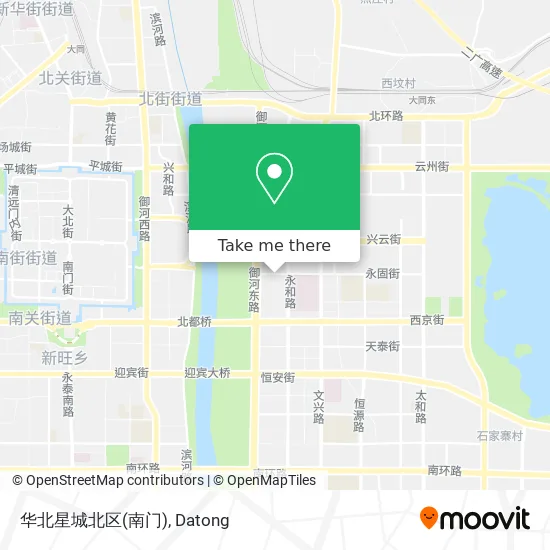 华北星城北区(南门) map