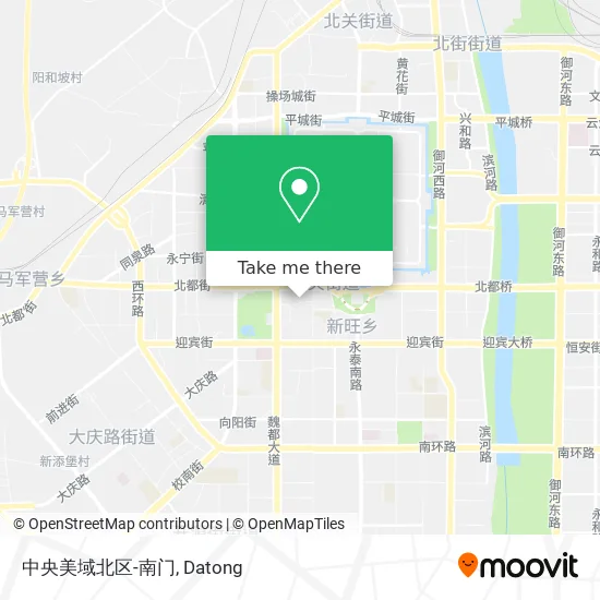 中央美域北区-南门 map