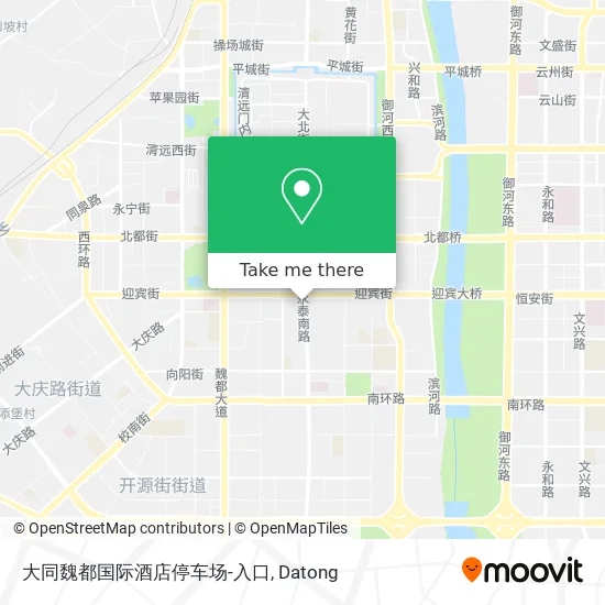 大同魏都国际酒店停车场-入口 map