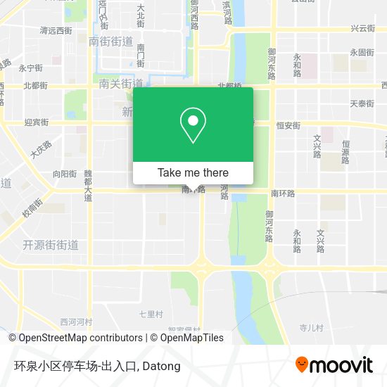 环泉小区停车场-出入口 map
