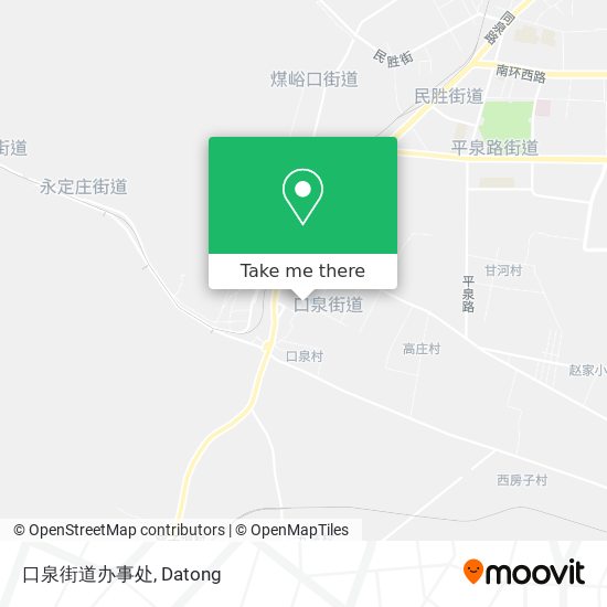 口泉街道办事处 map