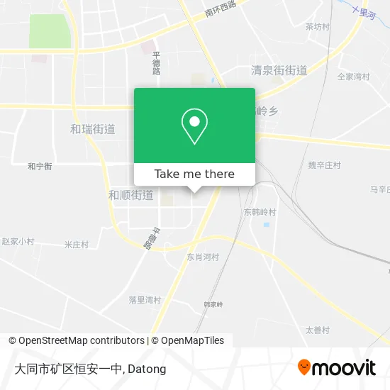 大同市矿区恒安一中 map