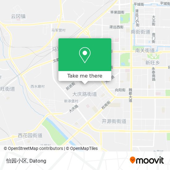 怡园小区 map