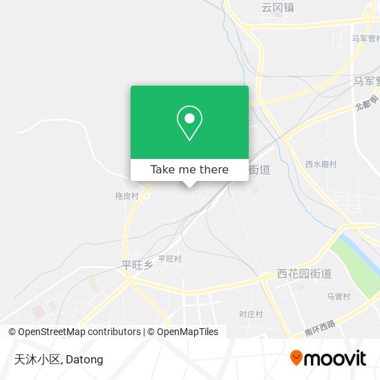 天沐小区 map