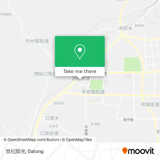 世纪阳光 map