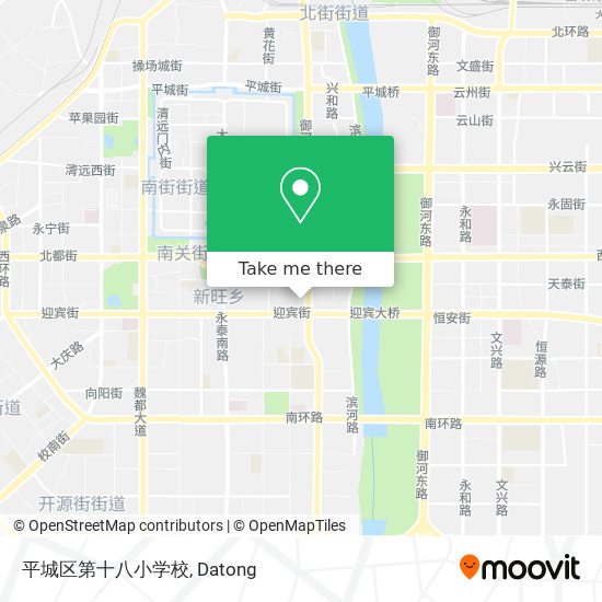 平城区第十八小学校 map