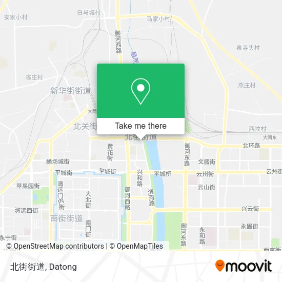 北街街道 map