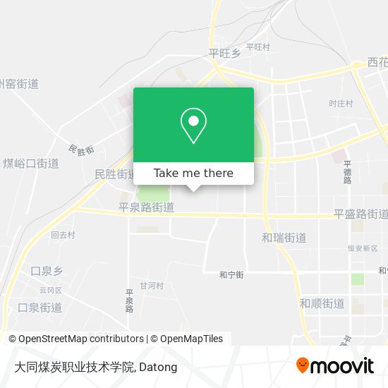 大同煤炭职业技术学院 map