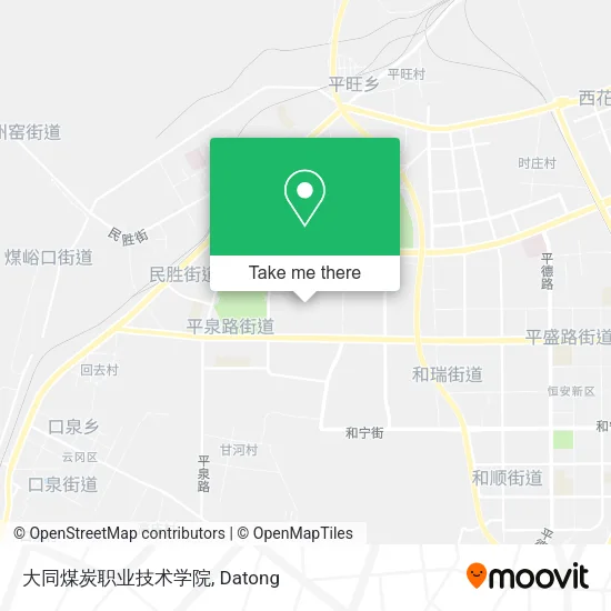 大同煤炭职业技术学院 map