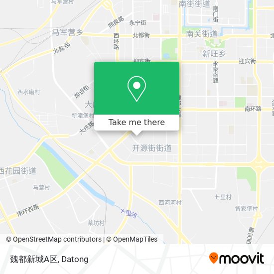 魏都新城A区 map