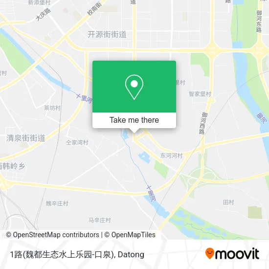 1路(魏都生态水上乐园-口泉) map