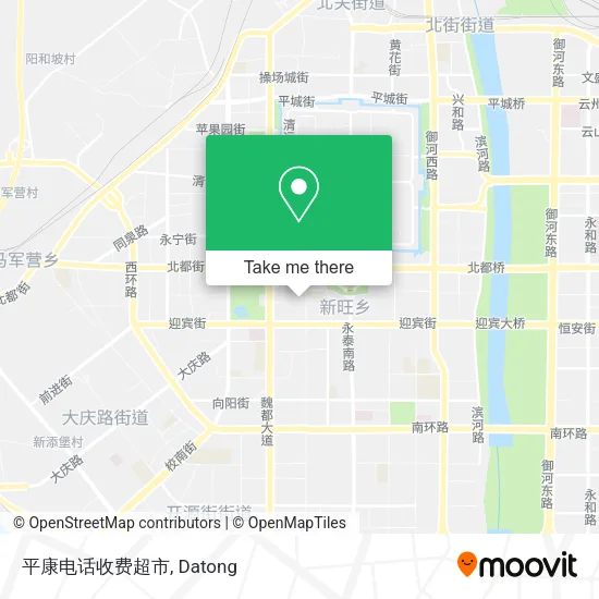 平康电话收费超市 map