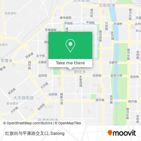 红旗街与平康路交叉口 map