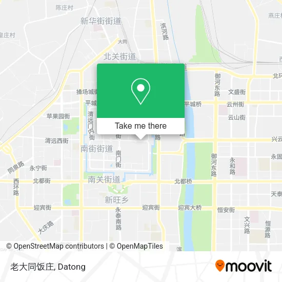 老大同饭庄 map