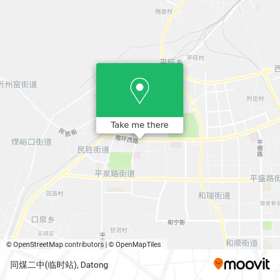 同煤二中(临时站) map