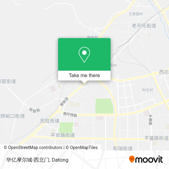 华亿摩尔城-西北门 map