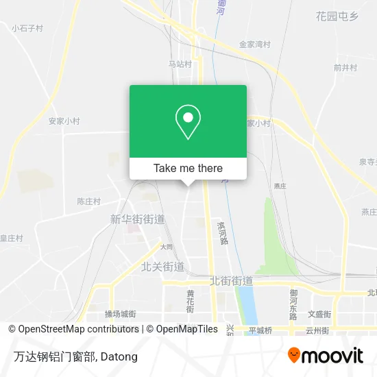 万达钢铝门窗部 map