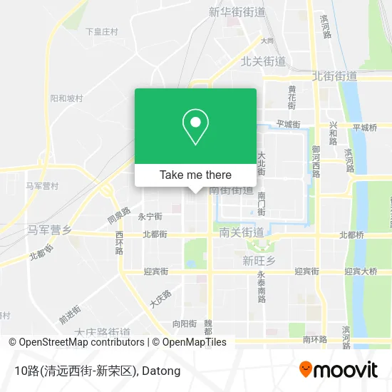 10路(清远西街-新荣区) map