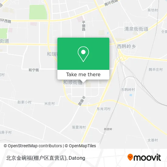 北京金碗福(棚户区直营店) map