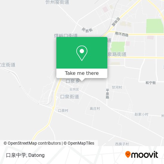 口泉中学 map