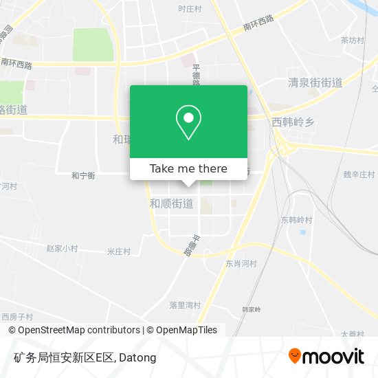 矿务局恒安新区E区 map