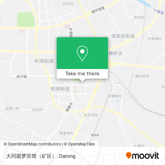 大同圆梦宾馆（矿区） map