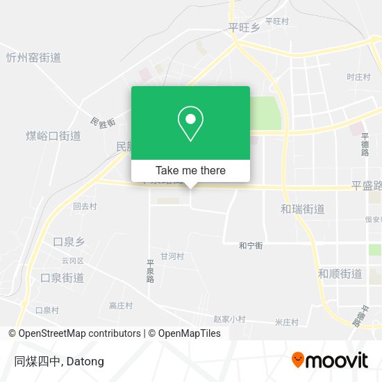 同煤四中 map