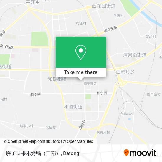 胖子味果木烤鸭（三部） map