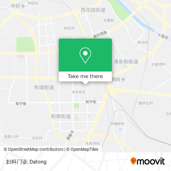 妇科门诊 map