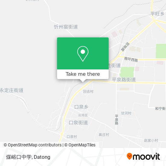 煤峪口中学 map