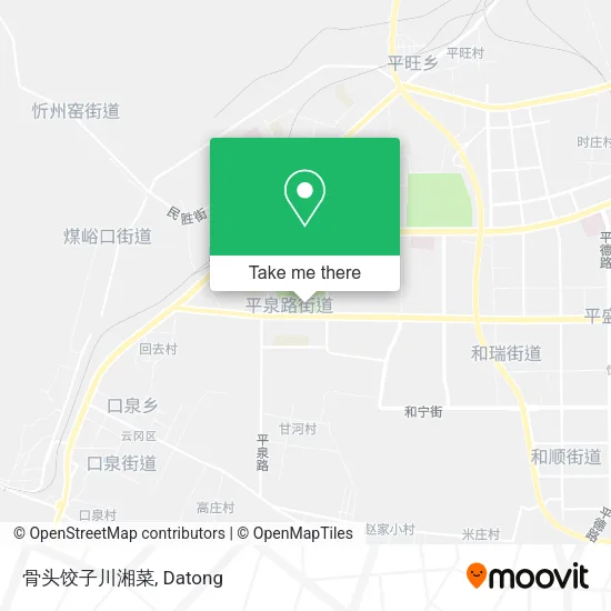 骨头饺子川湘菜 map